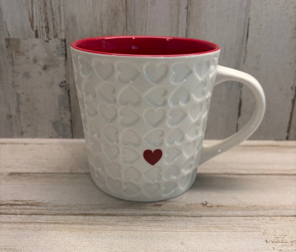 Starbucks 2007 Heart Valentines Love Coffee Mug NWOT